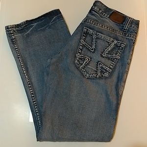 Flypaper lightly distressed blue jeans Sz 31X32